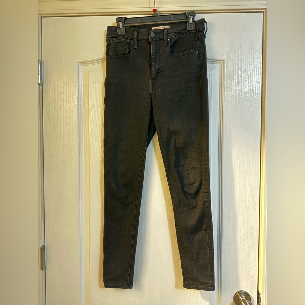Levi's Women's Mile High Black Skinny Jeans